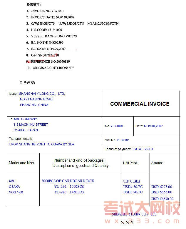 2013年国际商务单证制作技巧